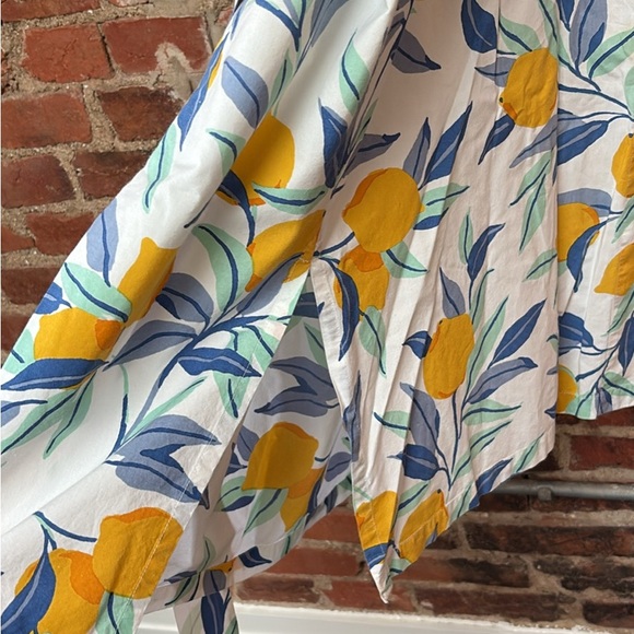 Printfresh Multicolor Lemon Print Kimono Cotton Robe - Picture 9 of 9